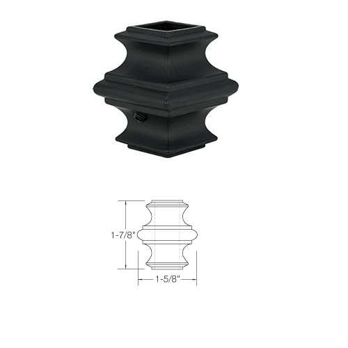 2GKNCK Knuckle with set screws for 5/8 Square Iron Balusters