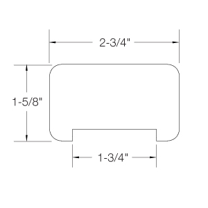 HANDRAIL 6001 92inch RED OAK