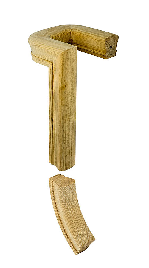 7095-2 LANDING RETURN RISER NO CAP 2-RISE RH FOR 6010 PROFILE