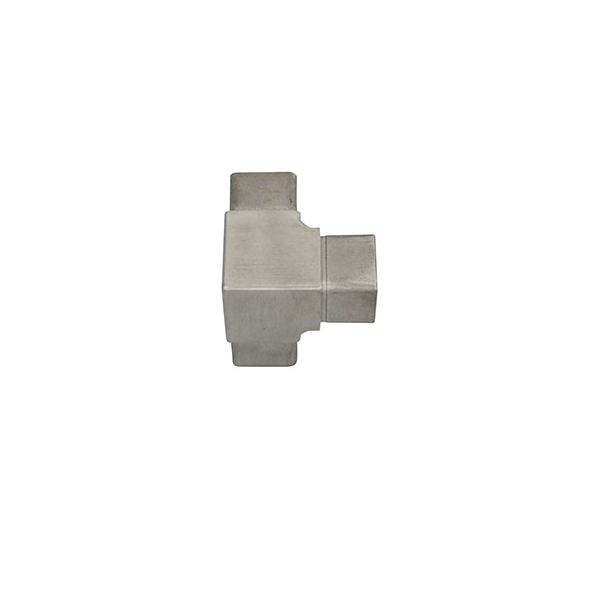 SS103 90º 3 Way Square Elbow Tube size: 40X40X2mm