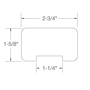 HANDRAIL 6000 92inch RED OAK