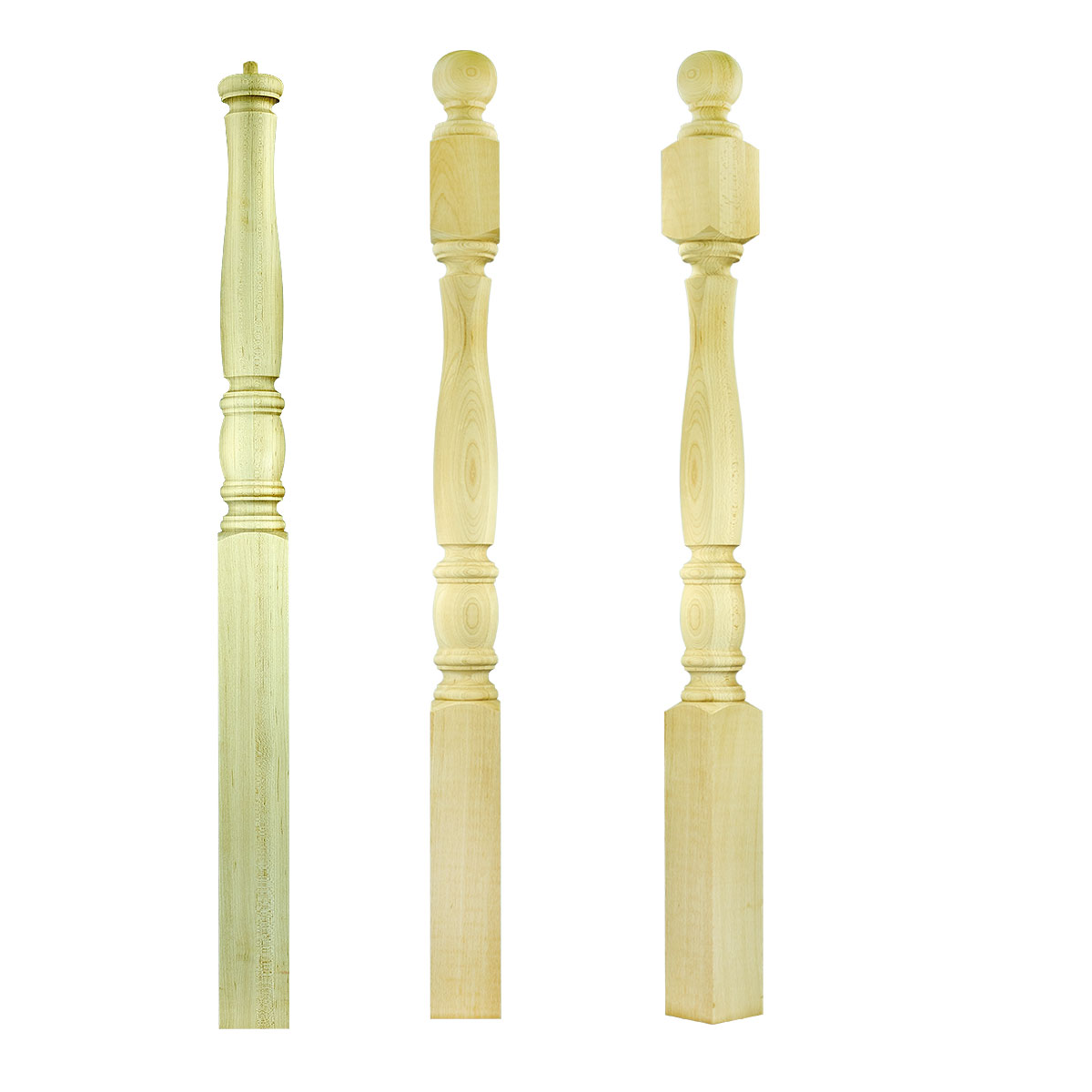 950-4 Newels ⋅ Bordeaux ⋅ Ball & Pin Top ⋅ 3-1/2"