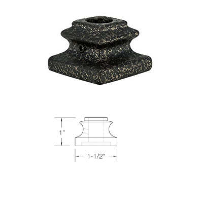 Accessories for 1/2 Round Iron Balusters