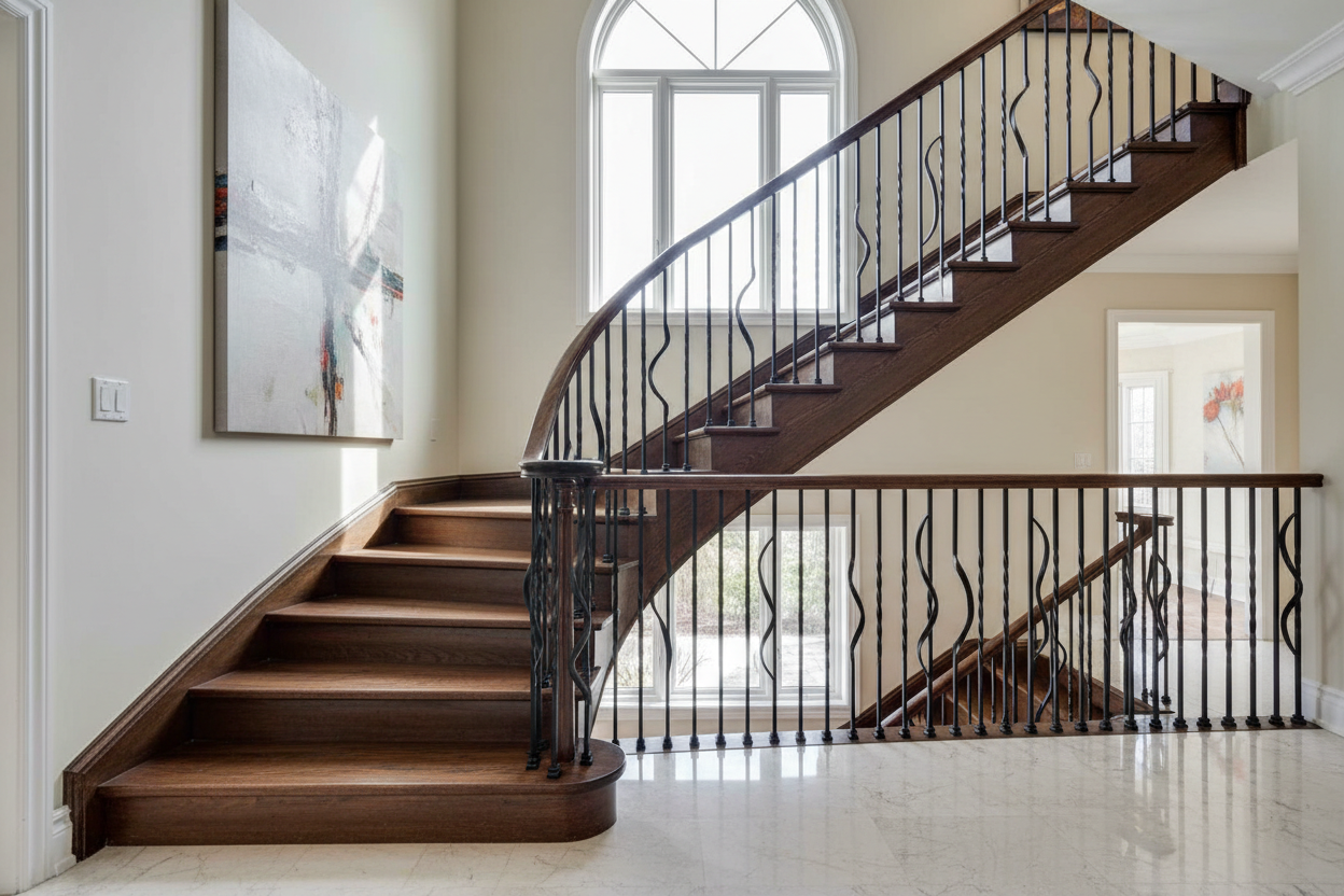 5/8" Square Iron Balusters - Plain & Ribbon Iron Balusters