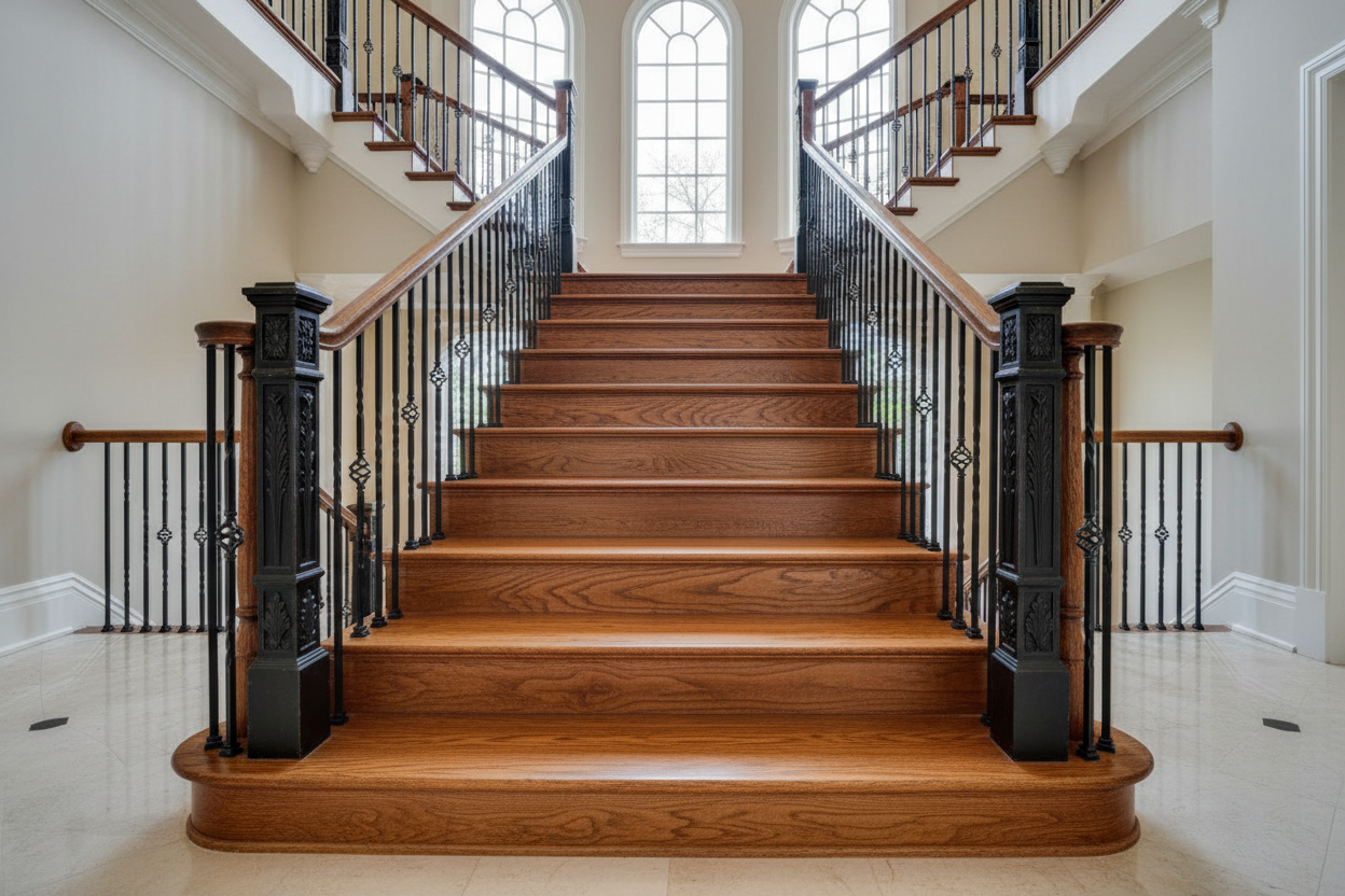 1-3/16" Square Iron Newels