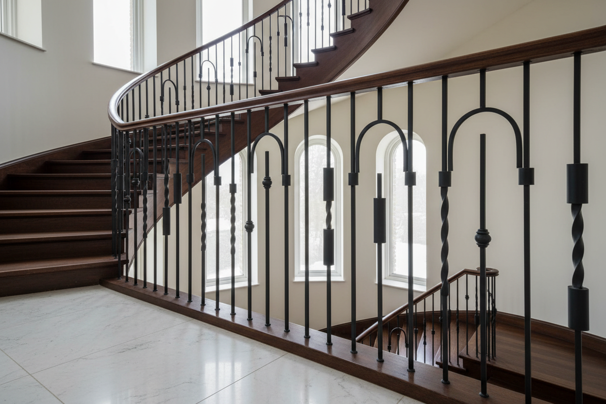 5/8" Round Iron Balusters