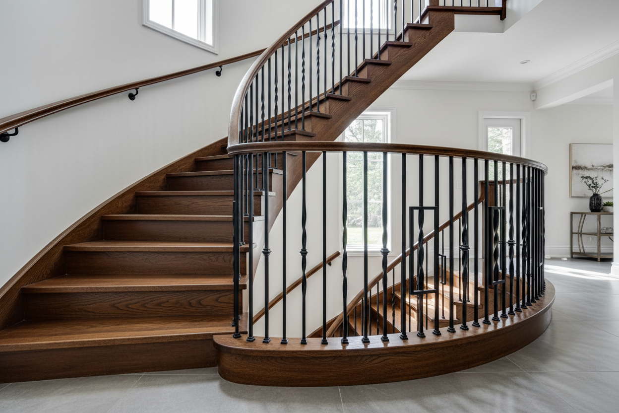 1/2" Square Iron Balusters-Contemporary