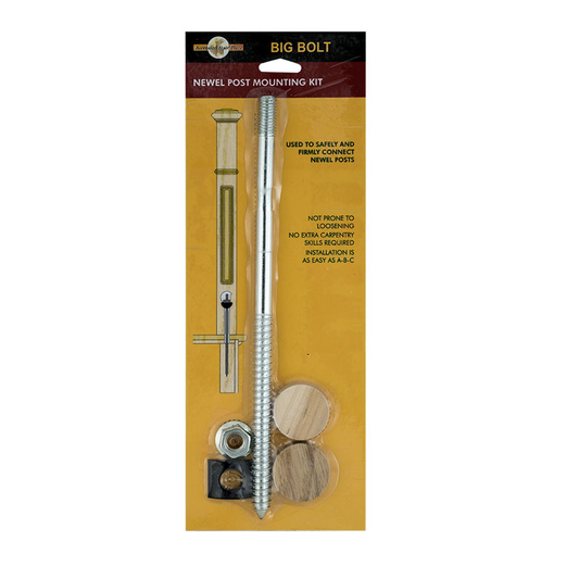 101BIGBOLT Big Bolt Newel Fastener with Oak & Maple Plugs