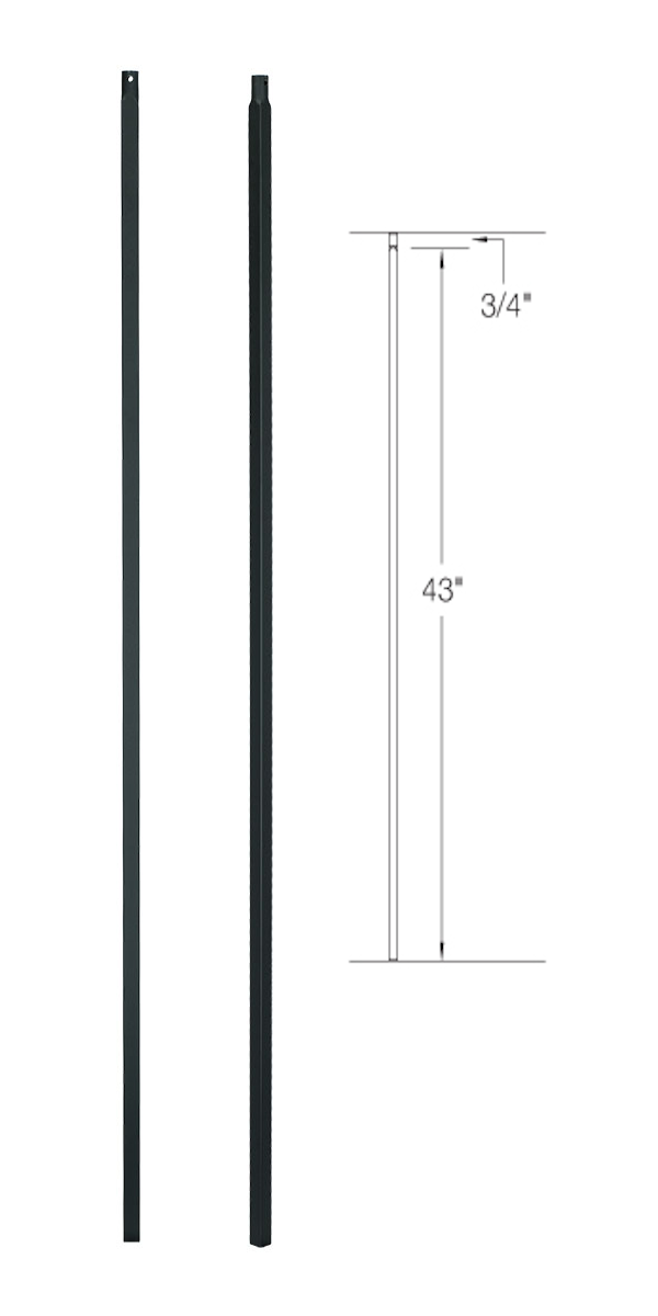 2G01 Iron Baluster ⋅ Plain ⋅ 5/8" Square