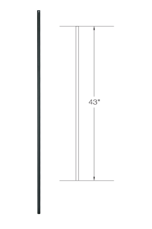 2GR01 Iron Baluster ⋅ Plain ⋅ 5/8" Round