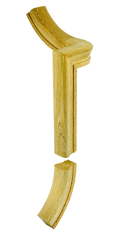 7050 LVL 1/4 TURN GOOSENECK FITTING LH FOR 6010 PROFILE