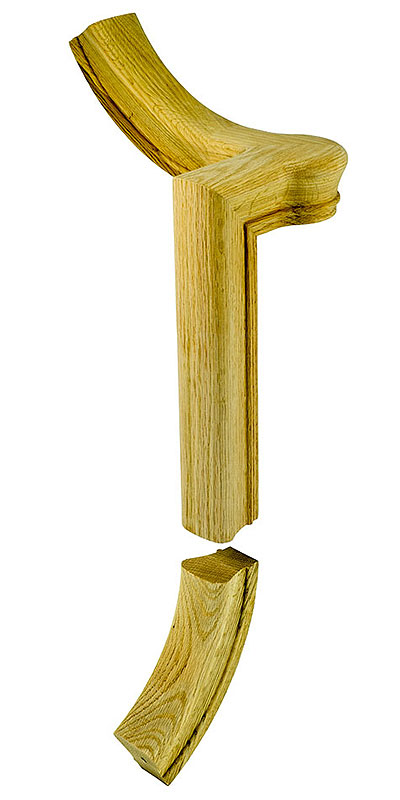 7060 LVL 1/4 TURN GOOSENECK FITTING W/CAP LH FOR 6010 PROFILE