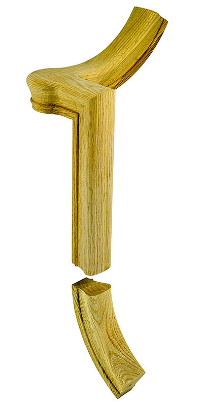 7065 LVL 1/4 TURN GOOSENECK FITTING W/CAP RH FOR 6010 PROFILE