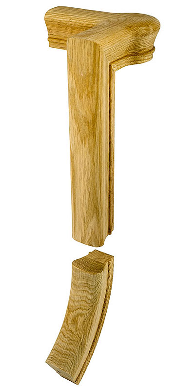 7081 LVL 1/4 TURN GOOSENECK FITTING  W/CAP-2 RISE LH FOR 6010 PROFILE