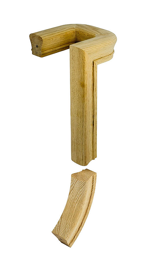 7090-2  LANDING RETURN RISER NO CAP 2-RISE LH FOR 6010 PROFILE