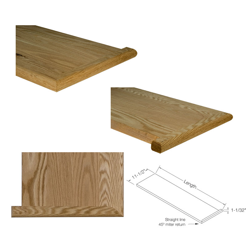 8070MTR42 RH Treads ⋅ Return Treads - Handed ⋅ 8070MTR RH RIGHT HAND
