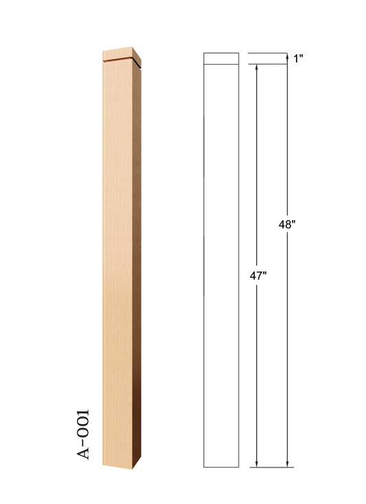 A-001 BOX NEWEL HOLLOW