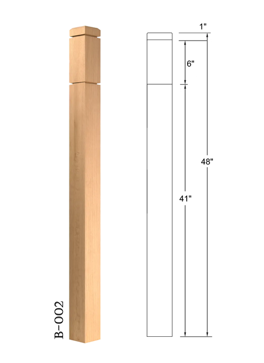 B-002 BOX NEWEL HOLLOW