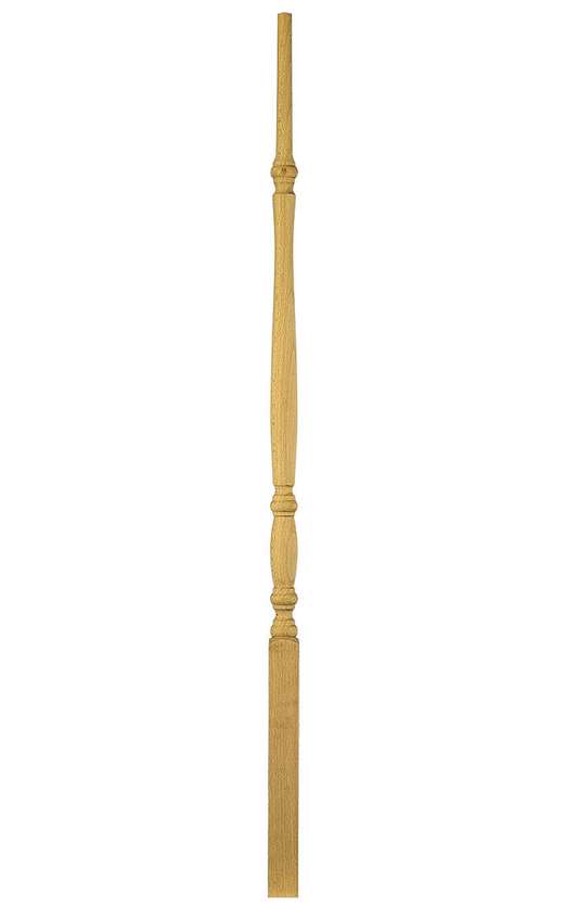 BORDEAUX 908    1-1/4 WIDE   PIN TOP SQUARE BASE