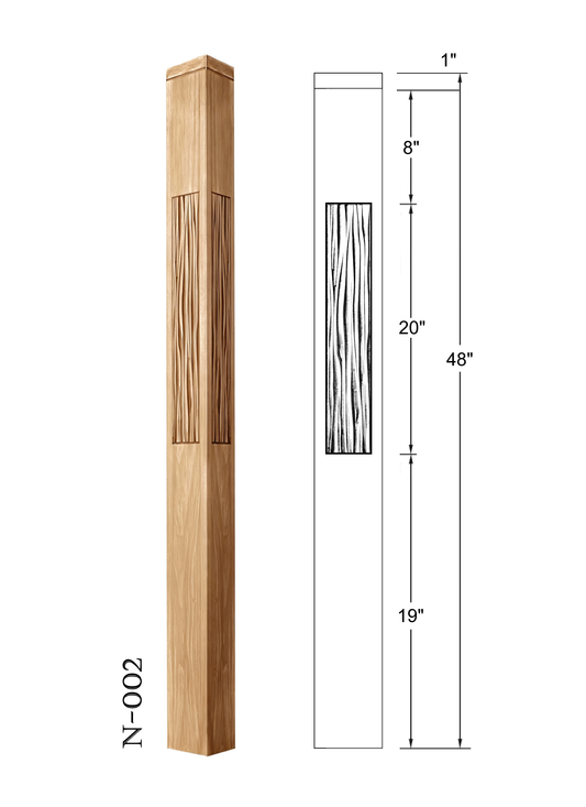 N-002 BOX NEWEL HOLLOW