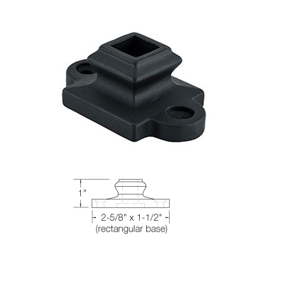 SH906 Flat Shoe side mount screw for Iron Baluster ⋅ 1/2" Square