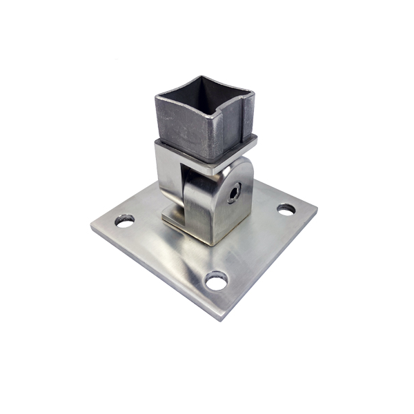 SS100ADJB Pivoting Newel Welding Base for Tube size: 40X40X2mm