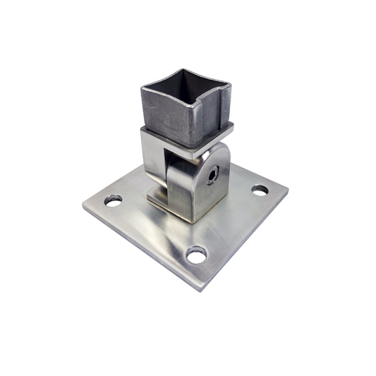 SS100ADJB Pivoting Newel Welding Base for Tube size: 40X40X2mm