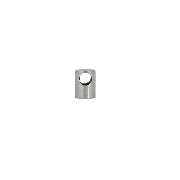 SS901 1/2" Round Through Bar Holder Back: Flat
