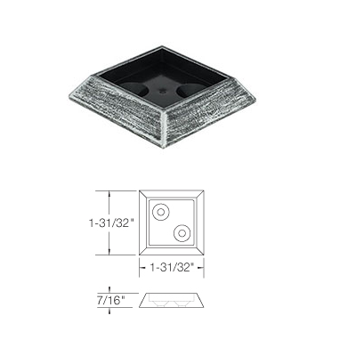 SUBSH900 2" x 2" Expander Base for SH900 for SQUARE 1/2 Balusters